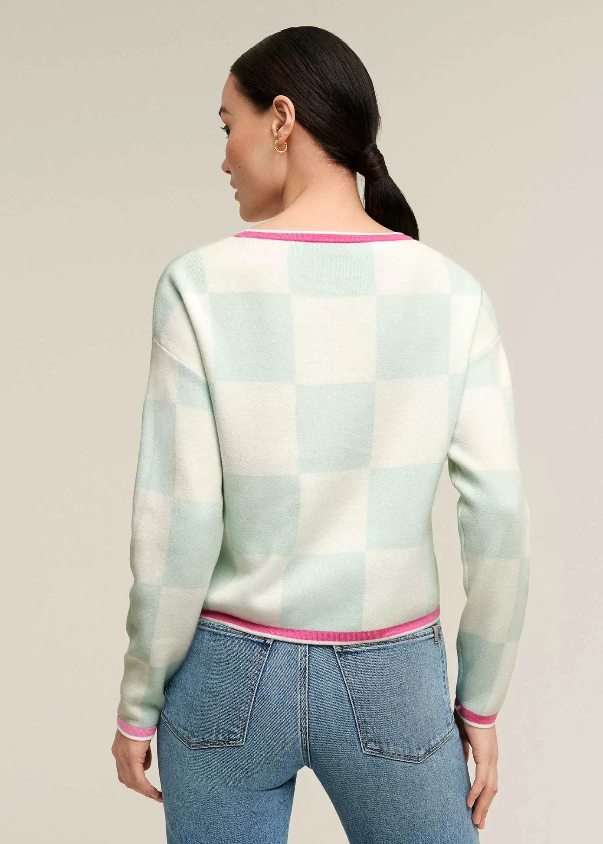 Checker Board Sweater>Isaac Mizrahi Cheap