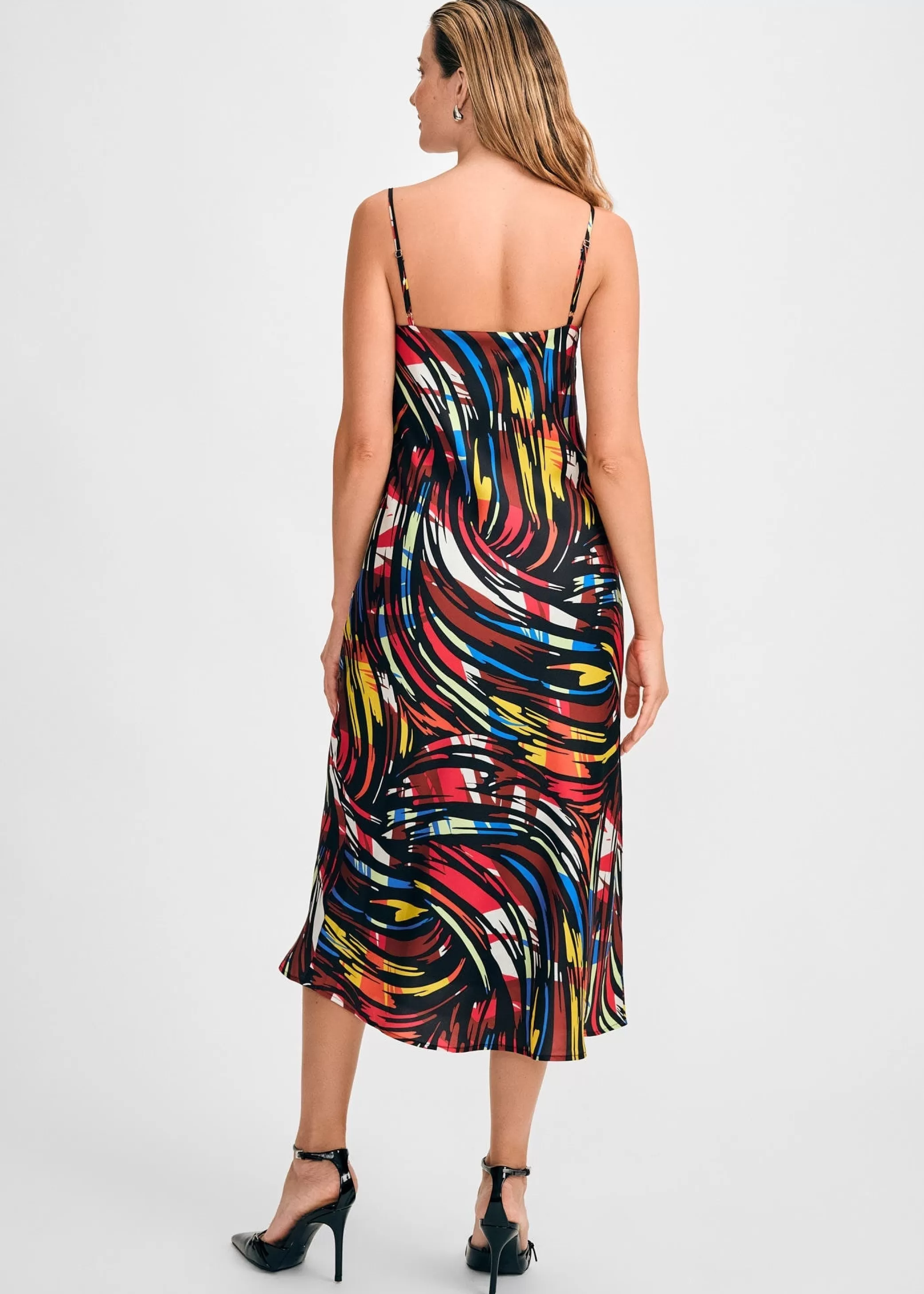 Trim Strap Slip Dress>Isaac Mizrahi Clearance